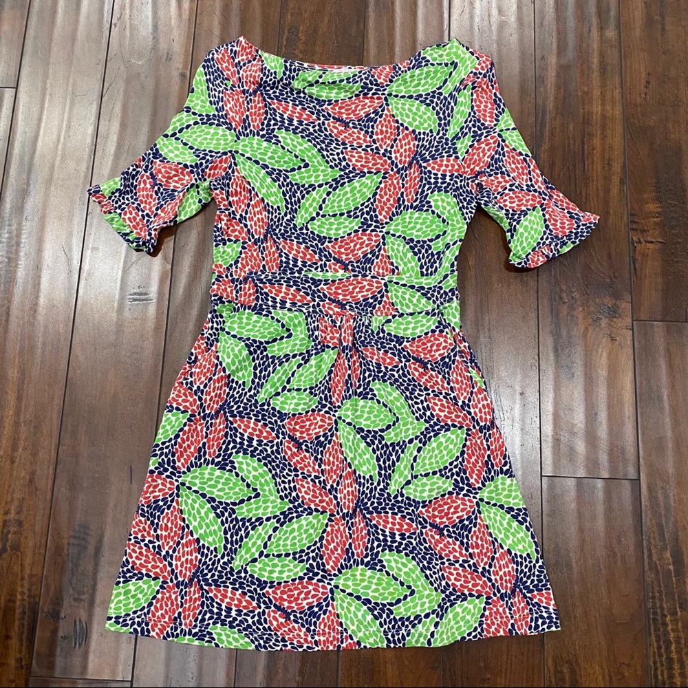 Lilly Pulitzer Red Green Tunic Top Dress Small